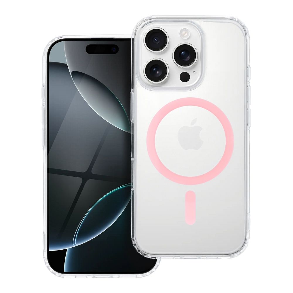 Drop Glue Colorful Ring Mag Cover compatible with MagSafe for SAMSUNG A17 pink