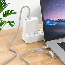 Заредете изображение във визуализатора на галерията – HOCO cable All-in-one USB A / Type C to Type C / Cigarette lighter 3A 60W U138 1,2 m grey
