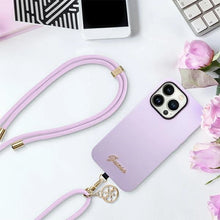 Заредете изображение във визуализатора на галерията – Guess CBDY Cord phone strap - lilac
