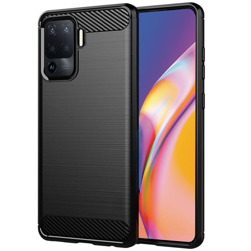 Гръб CARBON за OPPO A94 5G / F19 Pro Plus 5G / Reno 5Z черен