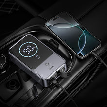 Заредете изображение във визуализатора на галерията – Powerbank 10000 mAh 2,4A 18W with a car jump-start function Hoco QS7 metal gray
