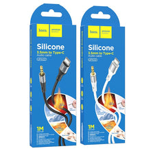 Заредете изображение във визуализатора на галерията – HOCO cable AUX Jack 3,5 mm to Type C UPA22 1 m black
