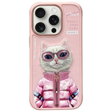 Заредете изображение във визуализатора на галерията – NIMMY case COOL&amp;CUTE 2.0 Cat for IPHONE 16 Pro Max pink
