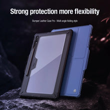 Заредете изображение във визуализатора на галерията – Nillkin Bumper Leather Case Pro case for Samsung Galaxy Tab S9+ - black
