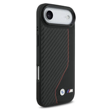 Заредете изображение във визуализатора на галерията – BMW case for IPHONE 17 Air compatible with MagSafe BMHMP17M25PCCSCKR (PU Carbon Line &amp; Logo) red
