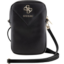 Заредете изображение във визуализатора на галерията – Guess Zip Triangle 4G bag - black
