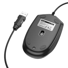Заредете изображение във визуализатора на галерията – HOCO gaming wire USB A computer mouse 2400 dpi GM37 black
