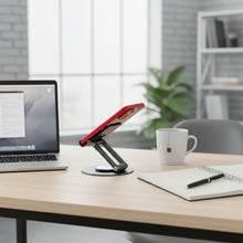 Заредете изображение във визуализатора на галерията – Forcell F-GRIP Fold Stand 3 360 desk holder grey
