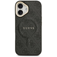 Заредете изображение във визуализатора на галерията – GUESS case for IPHONE 17 compatible with MagSafe GUHMP17SP4MSEGCK (PU 4G W/ Classic) black
