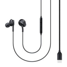 Заредете изображение във визуализатора на галерията – Samsung AKG EO-IC100BBEGWW wired in-ear USB-C headphones - black
