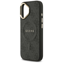 Заредете изображение във визуализатора на галерията – GUESS case for IPHONE 17 compatible with MagSafe GUHMP17SP4MSEGCK (PU 4G W/ Classic) black
