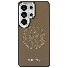 Заредете изображение във визуализатора на галерията – GUESS case for SAMSUNG S26 Ultra GUHMS26L5PG4SRGW (Perforated Logo MagSafe) brown
