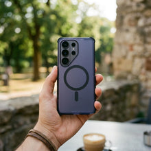 Заредете изображение във визуализатора на галерията – Case for Samsung S25 FE / S26 FE Forcell F-Protect BumperX Premium compatible with MagSafe navy blue
