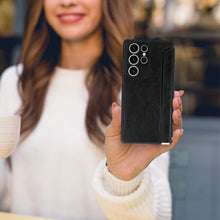 Заредете изображение във визуализатора на галерията – Razor Leather Book Case for Xiaomi Redmi 12 black
