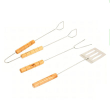 Заредете изображение във визуализатора на галерията – Grill set 3in1 Tongs Spatula Skewer RC-K-942
