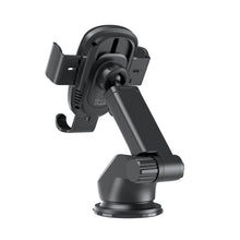 Заредете изображение във визуализатора на галерията – Choetech T203-F gravity car holder with 15W inductive charger for cockpit - black
