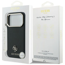 Заредете изображение във визуализатора на галерията – Case for IPHONE 18 Pro Max/17 Pro Max compatible with MagSafe (Saffiano Small 4G &amp; Classic Logo) back
