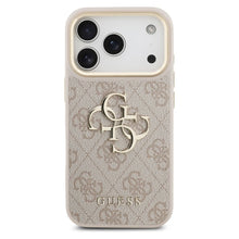 Заредете изображение във визуализатора на галерията – GUESS case for IPHONE 17 Pro GUHCP17L4GMGCPI (PU W/ Big 4G Classic Logo) gold pink
