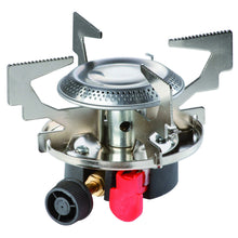 Заредете изображение във визуализатора на галерията – Gas camping stove with gas cartridges (thread or valve) ATOS piezo igniter 1.8kW
