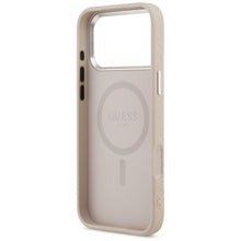 Заредете изображение във визуализатора на галерията – GUESS case for IPHONE 17 Pro Max compatible with MagSafe GUHMP17XPSDTSCMP (PU W/ Triangle Logo) pink
