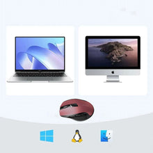 Заредете изображение във визуализатора на галерията – Ugreen MU006 wireless optical mouse USB 2.4GHz / Bluetooth 5.0 4000 DPI - red
