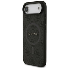 Заредете изображение във визуализатора на галерията – GUESS case for IPHONE 17 Air compatible with MagSafe GUHMP17MG4GFRK (PU 4G Ring Classic Logo) black
