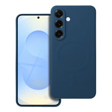 Заредете изображение във визуализатора на галерията – SILICONE MAG COVER case compatible with MagSafe for SAMSUNG S25 Edge blue
