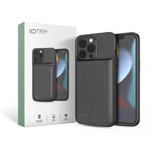 Заредете изображение във визуализатора на галерията – Tech-Protect PowerCase case for iPhone 13 / 13 Pro with 4800mAh power bank - black
