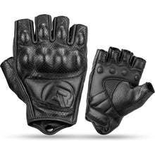 Заредете изображение във визуализатора на галерията – Rockbros 16220006002 M leather motorcycle gloves - black
