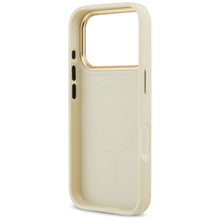 Заредете изображение във визуализатора на галерията – GUESS case for IPHONE 17 Pro compatible with MagSafe GUHMP17LPSAMSECE (PU W/ Peony Hot Stamp) beige
