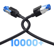 Заредете изображение във визуализатора на галерията – Ugreen NW153 Ethernet RJ45 Cat8 Cable Copper Core 1.5m - Black
