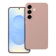 Заредете изображение във визуализатора на галерията – SILICONE MAG COVER case compatible with MagSafe for SAMSUNG S25 Edge pink
