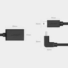 Заредете изображение във визуализатора на галерията – Ugreen US249 10383 mini USB-B (male) / USB-A (female) OTG adapter 10cm - gray
