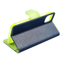 Заредете изображение във визуализатора на галерията – FANCY Book case for IPHONE 17 navy / lime
