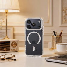 Заредете изображение във визуализатора на галерията – Case for iPhone 18 Pro Max / 17 Pro Max Frame Clear Hybrid Mag Cover compatible with MagSafe transparent
