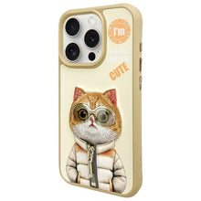 Заредете изображение във визуализатора на галерията – NIMMY case COOL&amp;CUTE 2.0 Cat for IPHONE 15 Pro Max khaki
