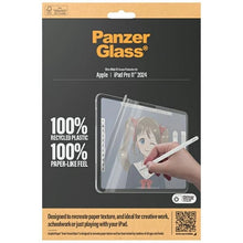 Заредете изображение във визуализатора на галерията – PanzerGlass GraphicPaper antibacterial foil with a glare filter for iPad Pro 11" 2024
