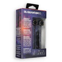 Заредете изображение във визуализатора на галерията – Wire earphones Jack 3,5 mm Quantum 50 QUANTUM50BLK black
