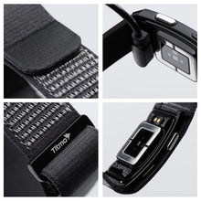 Заредете изображение във визуализатора на галерията – Smart fitness band with IP68 Waterproof Rating, ECG, Heart Rate, HRV, Blood Pressure, SpO2, Sleep &amp; Stress Monitoring TITMO Loop I-110 black
