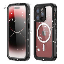 Заредете изображение във визуализатора на галерията – Waterproof case SHELLBOX DOT compatible with MagSafe for IPHONE 15 Pro black
