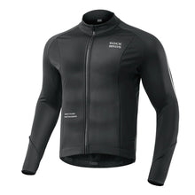 Заредете изображение във визуализатора на галерията – Rockbros 15400002002 long sleeve cycling jersey autumn/winter M - black
