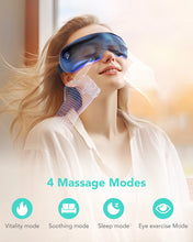Заредете изображение във визуализатора на галерията – SKG E3 Pro eye and temple massager with vision window - blue
