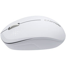 Заредете изображение във визуализатора на галерията – Wireless mouse two-handed BT 1200 dpi CANYON MW-04 white
