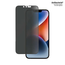 Заредете изображение във визуализатора на галерията – PanzerGlass Ultra-Wide Fit Tempered Glass Antibacterial Privacy for iPhone 14/13 Pro/13
