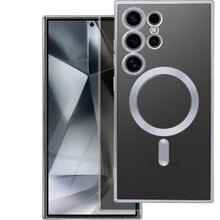 Заредете изображение във визуализатора на галерията – ELECTRO MAG COVER case compatible with MagSafe for SAMSUNG S25 Edge silver
