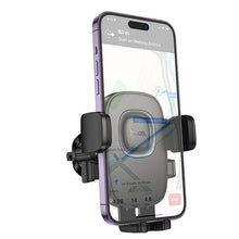 Заредете изображение във визуализатора на галерията – HOCO car charger for air vent H75 black
