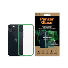 Заредете изображение във визуализатора на галерията – PanzerGlass ClearCase antibacterial Military Grade certified case for iPhone 13 mini - transparent green
