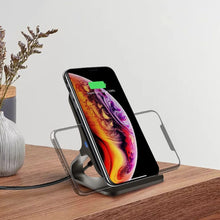 Заредете изображение във визуализатора на галерията – Tech-Protect QI15W-S1 15W inductive charger in the form of a stand - black
