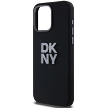 Заредете изображение във визуализатора на галерията – Original Case DKNY hardcase Liquid Silicone Metal Logo DKHCP15LSMCBSK for Iphone 15 Pro black
