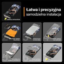 Заредете изображение във визуализатора на галерията – PanzerGlass Matrix Ultra-Wide-Fit hybrid glass for iPhone 15 Pro Max with positioner
